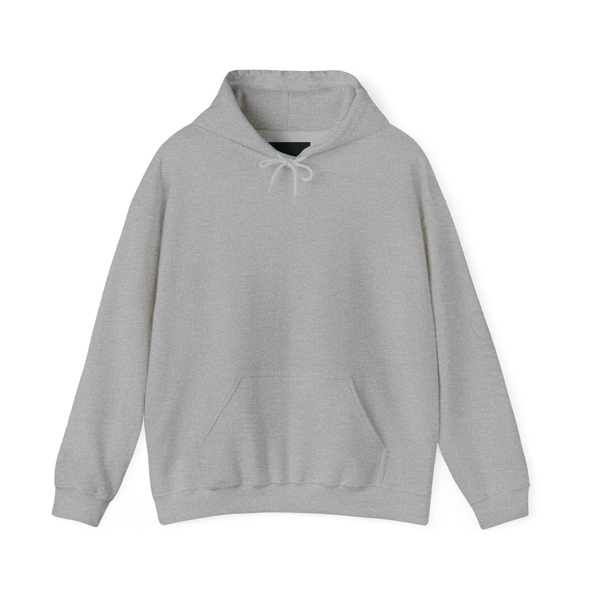 Minimal 'Eleva' Script Hoodie — White Sleeve Lettering - Raquel Teixeira