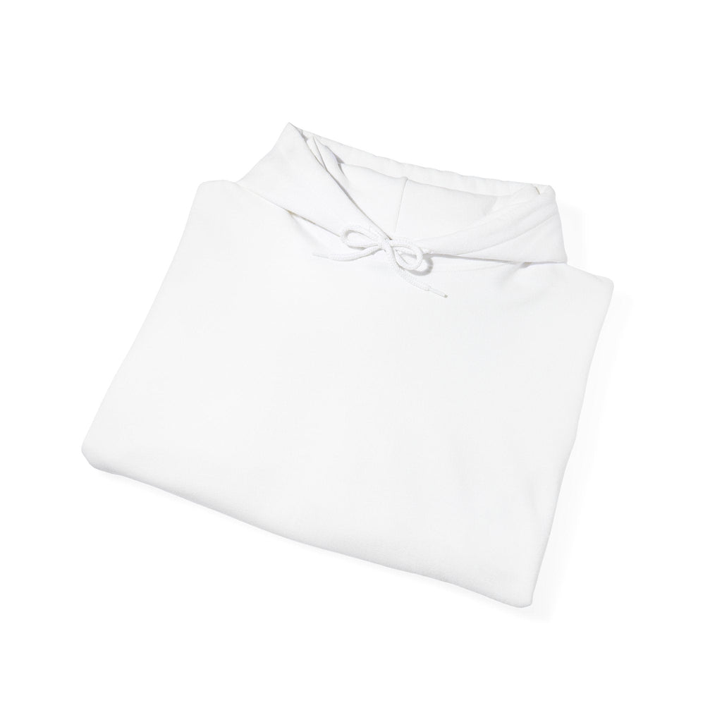 Minimal 'Eleva' Script Hoodie — White Sleeve Lettering - Raquel Teixeira